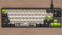 Teclado Mecanico Ducky Miya Pro Panda V2 Ingles Led Blanco Cherry Mx Silent Red  