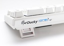 Teclado Mecanico Ducky One 2 SF Blanco Español RGB Cherry Mx White Speed