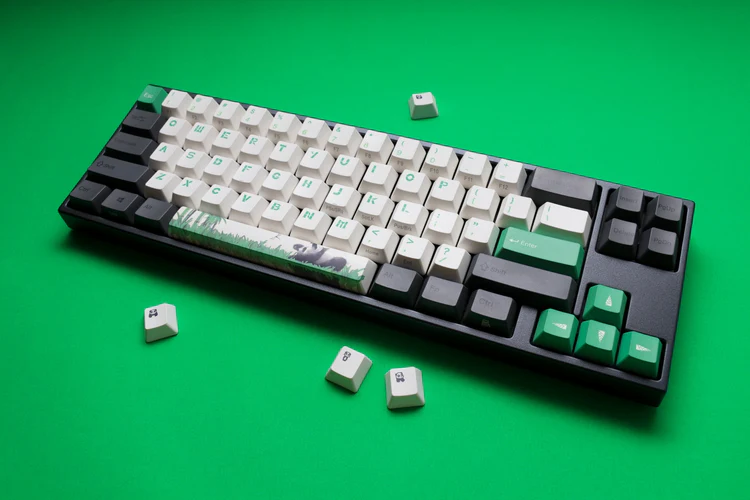 Teclado Mecanico Ducky Miya Pro Panda V2 Ingles Led Blanco Cherry Mx Silent Red  