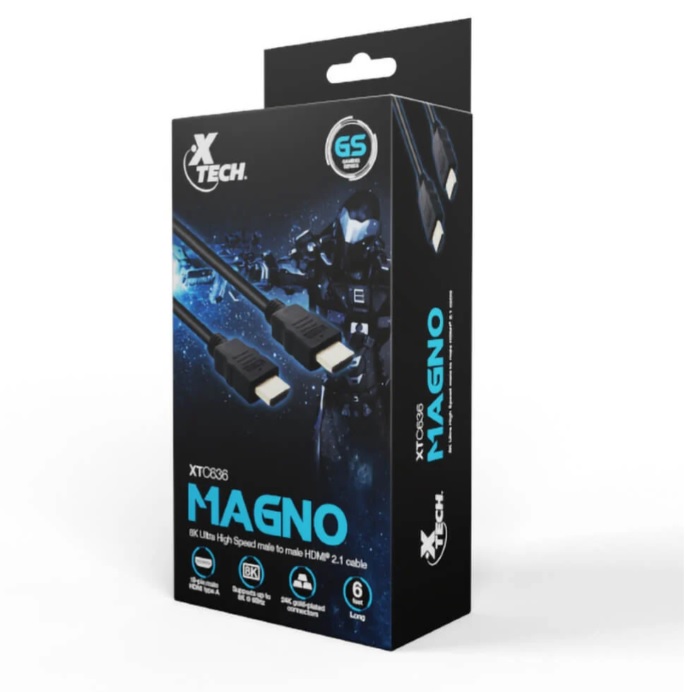 Cable HDMI 2.1 X-Tech 8K Alta Velocidad 1.8 Metros 
