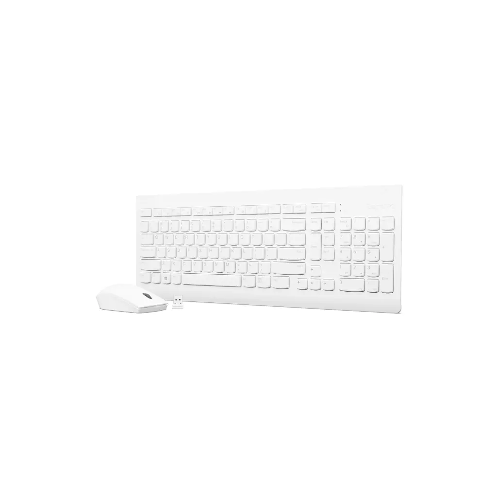 Teclado y Mouse Lenovo 510 Blanco Inalámbrico