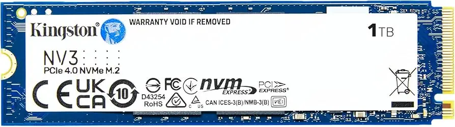 Disco SSD M.2 Kingston 1TB SNV3S NVMe PCIe 4.0