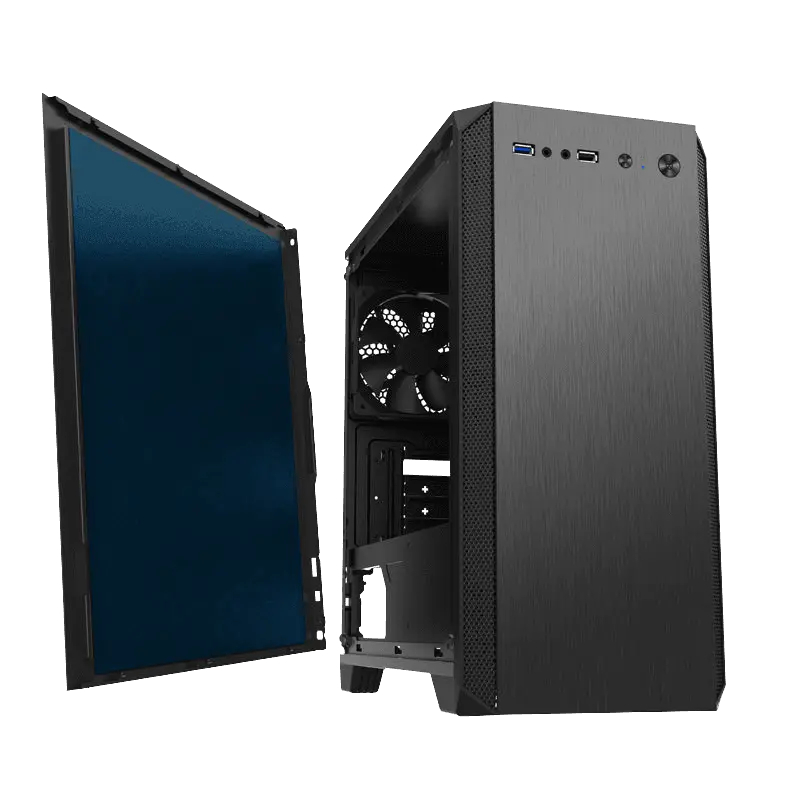 Gabinete Gamemax H606 SILENT HILL 1*FAN M-ATX Negro