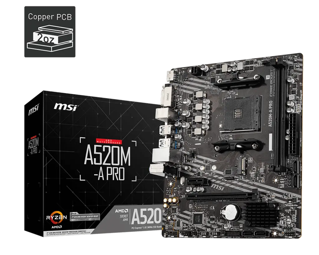 Motherboard MSI A520M-A PRO DDR4 AM4