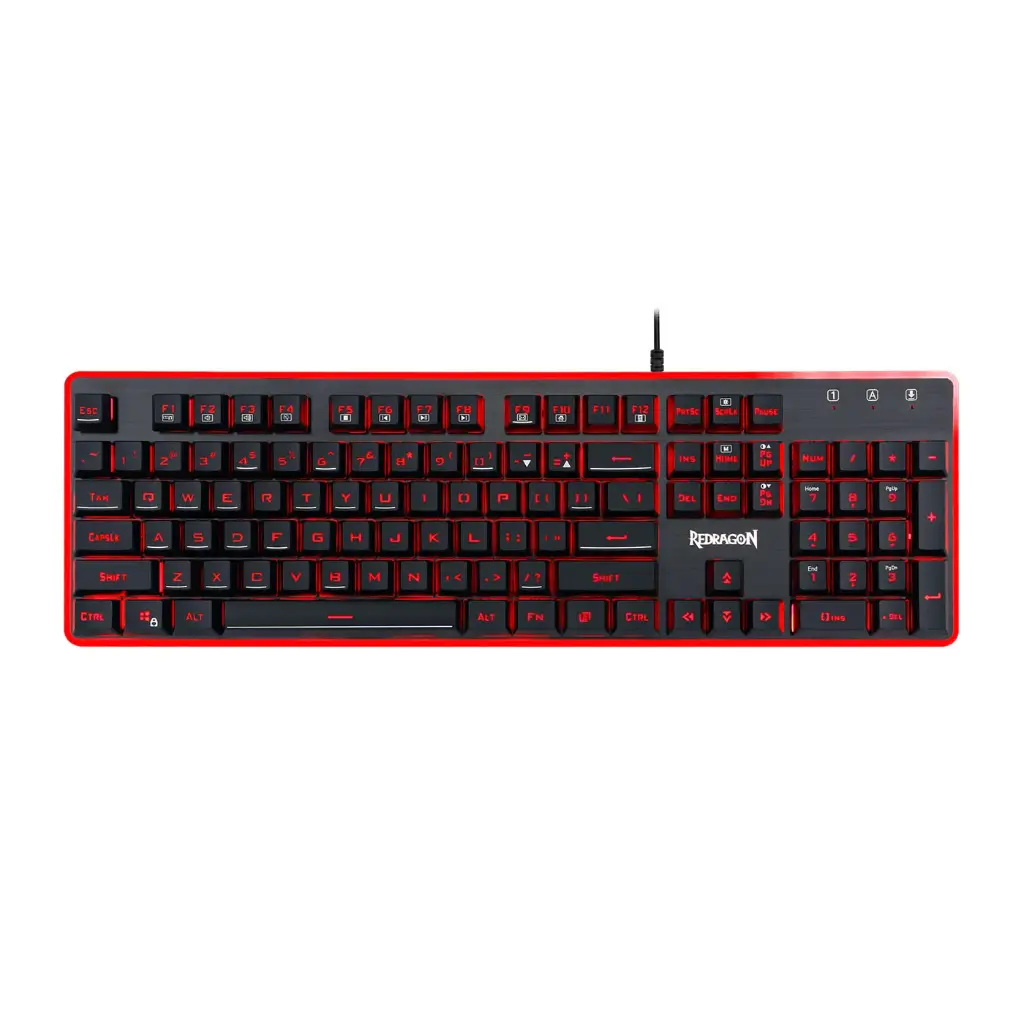 Teclado Redragon Dyaus Black Español Retroiluminado 