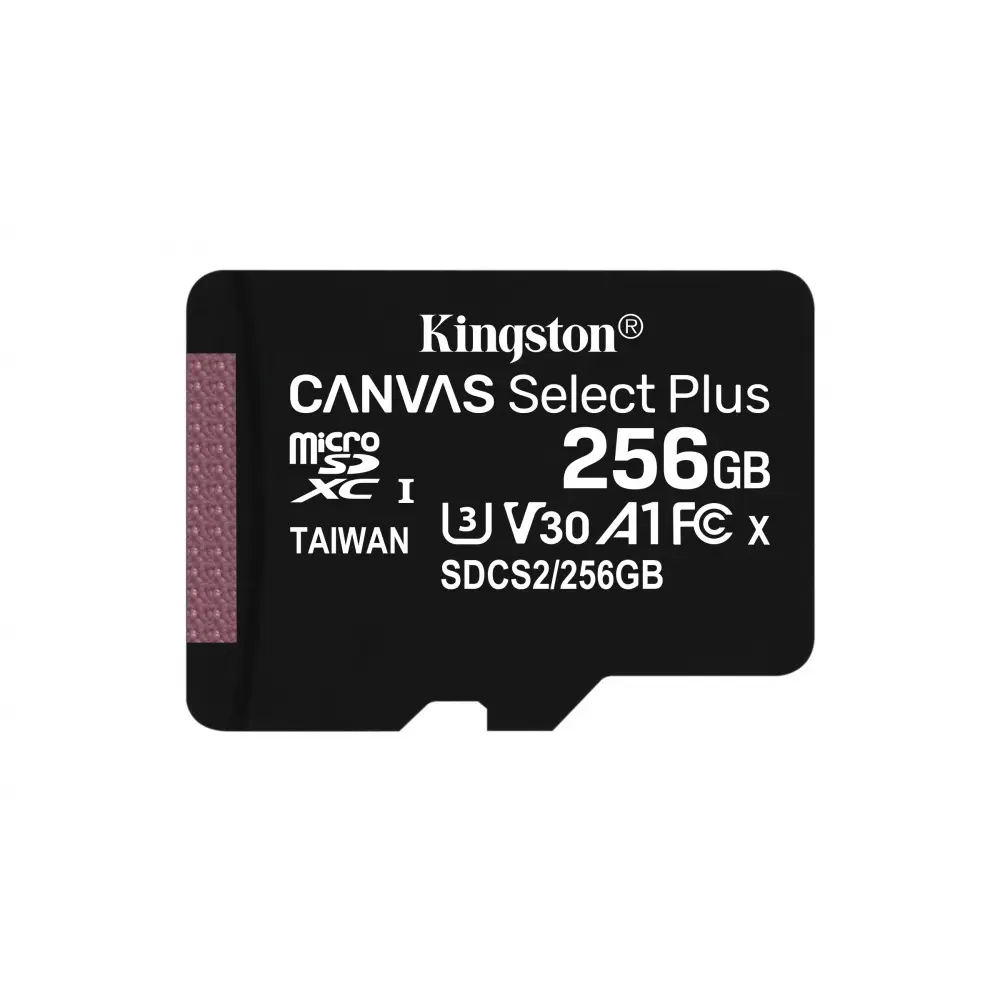 MicroSDXC Kingston 256GB Canvas Select Plus c/Adaptador