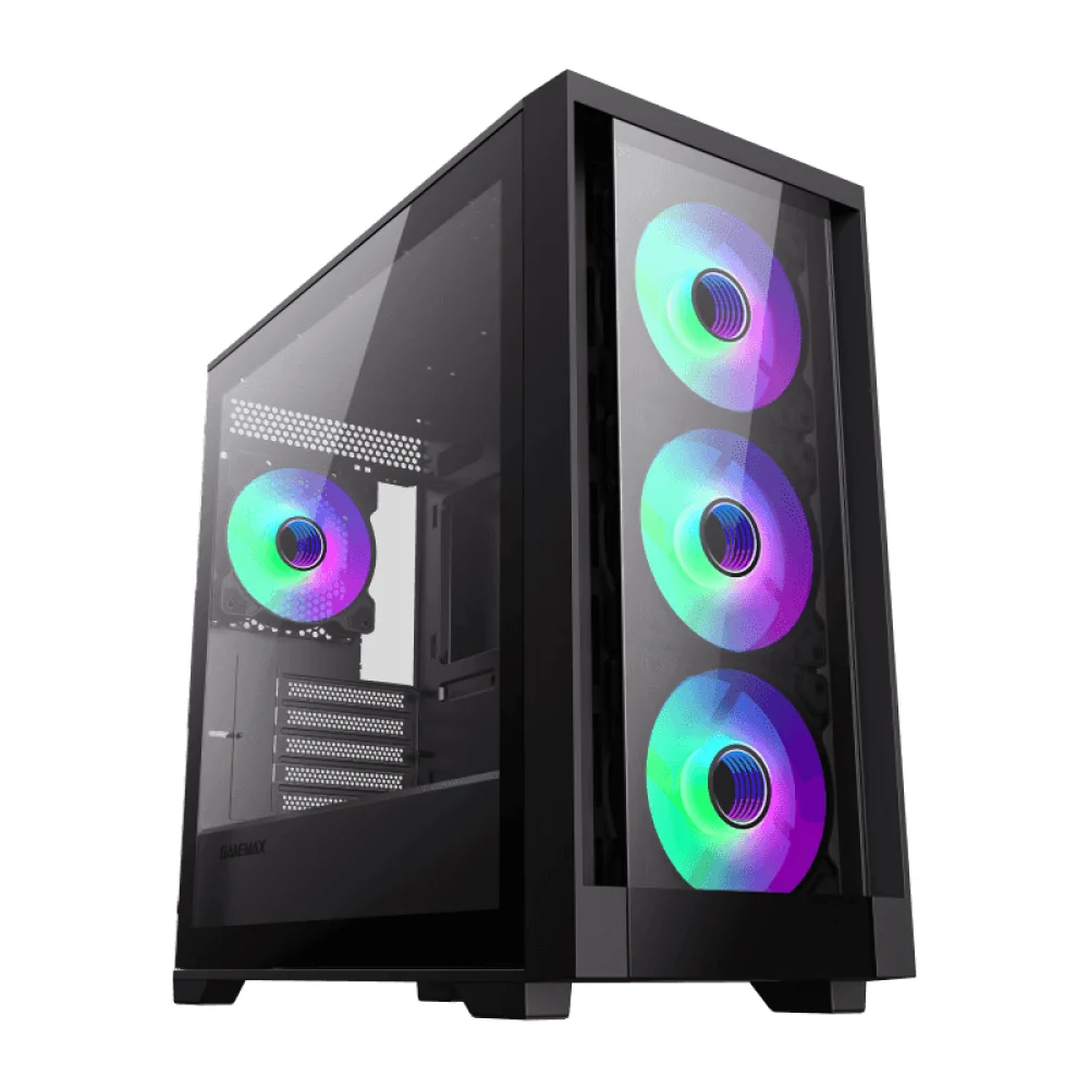 Gabinete Gamemax DEFENDER TG M-ATX Glass 4*FAN ARGB