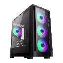 Gabinete Gamemax DEFENDER TG M-ATX Glass 4*FAN ARGB