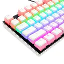 Set Teclas Redragon Scarab White PBT Translucidas ES