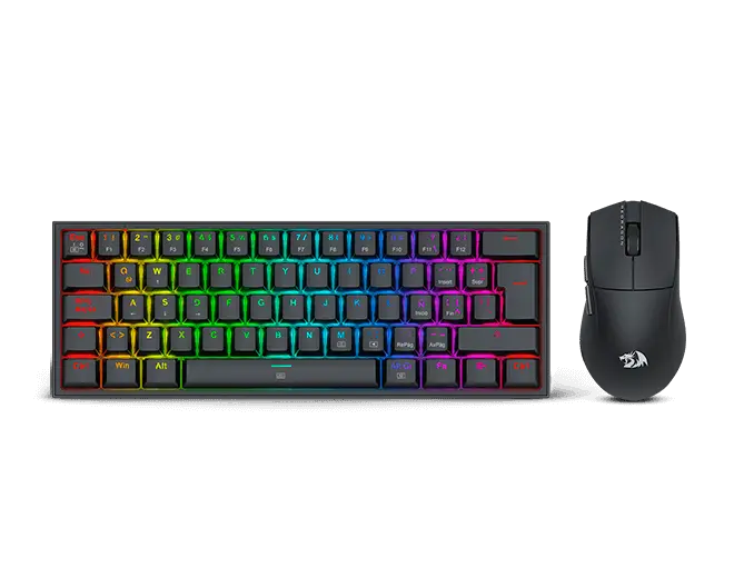 Teclado Mecanico y Mouse Redragon K617RGB + M724 Black