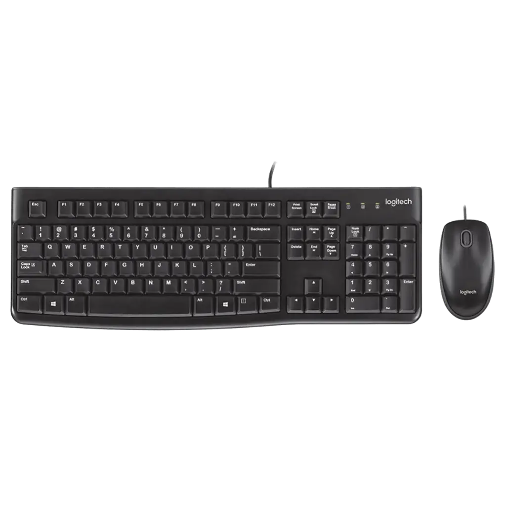 Teclado y Mouse Logitech MK120 Black