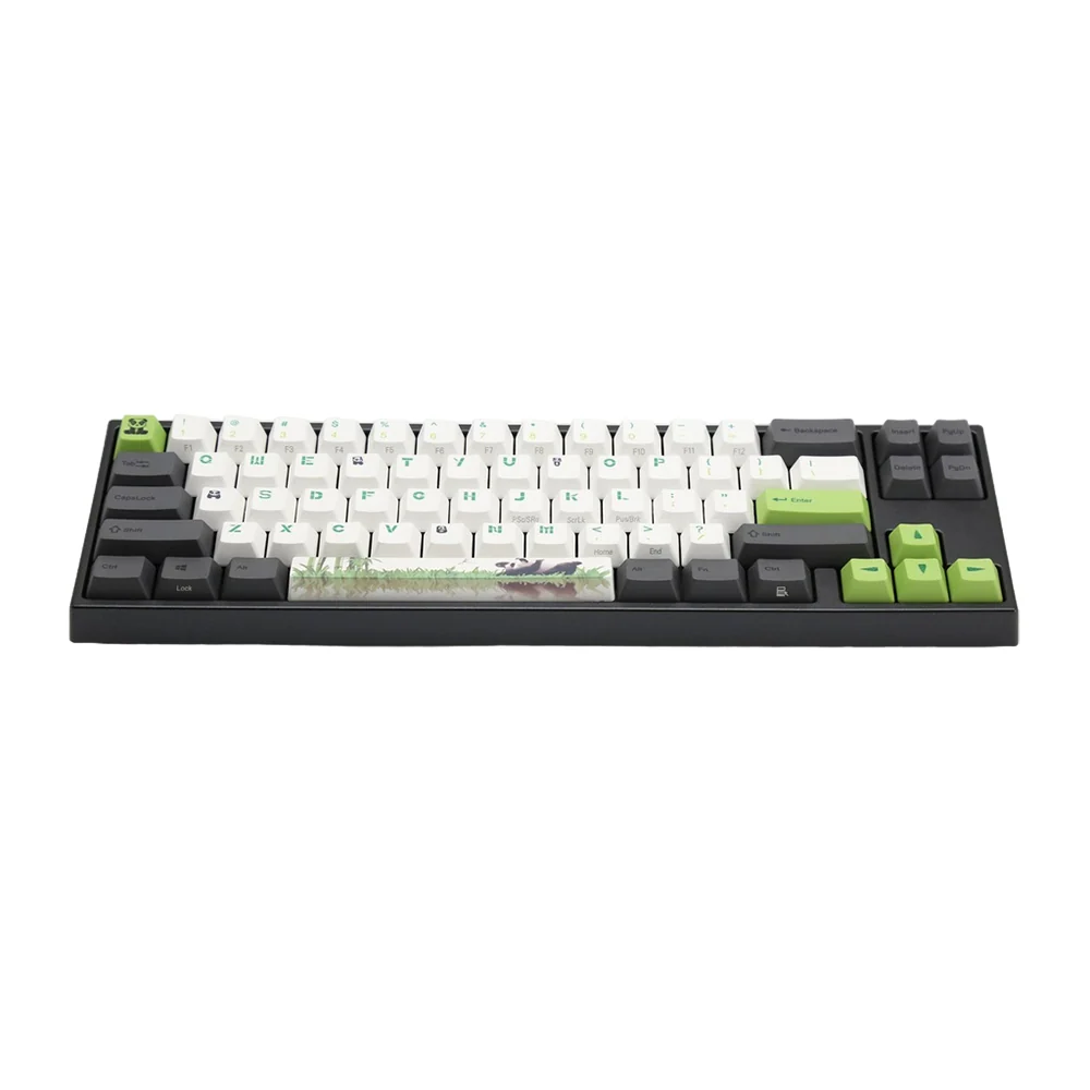 Teclado Mecanico Ducky Miya Pro Panda V2 Ingles Led Blanco Cherry Mx Silent Red  