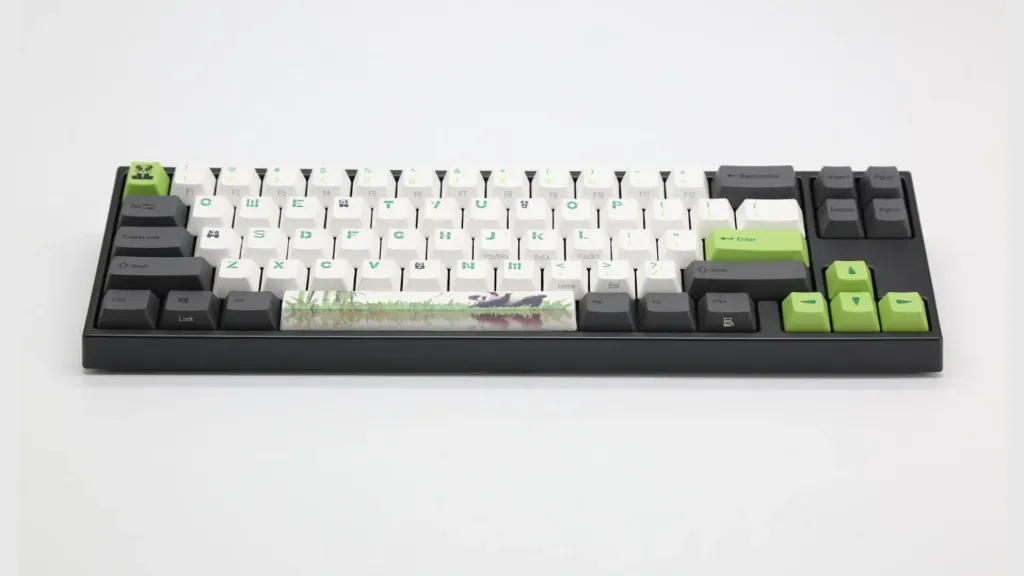 Teclado Mecanico Ducky Miya Pro Panda V2 Ingles Led Blanco Cherry Mx Silent Red  