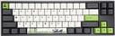 Teclado Mecanico Ducky Miya Pro Panda V2 Ingles Led Blanco Cherry Mx Silent Red  