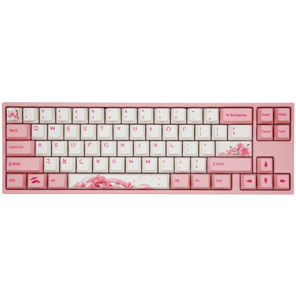 Teclado Mecanico Ducky Miya Pro Sakura V2 Ingles Led Blanco Varmilo EC Rose V2 