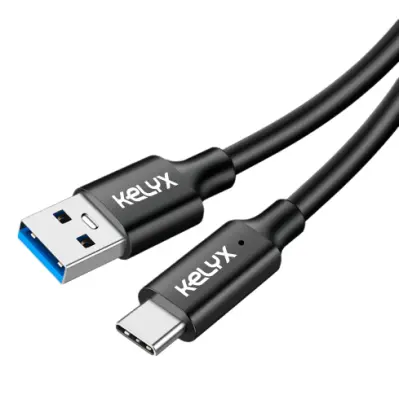 Cable USB-A 3.2 a USB-C Kelyx 3A 60W 1 Metros