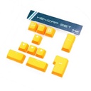 Set 11 Teclas Ducky Amarillo Pbt Double-Shot 