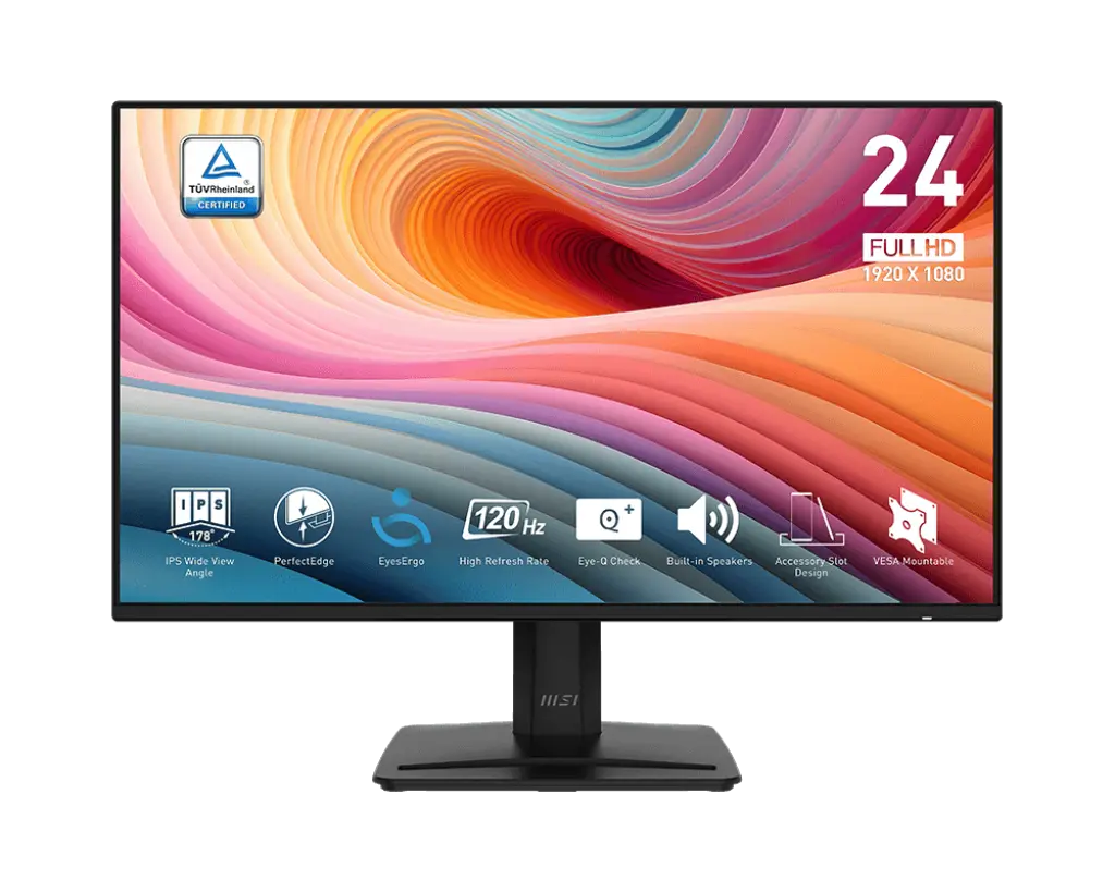 Monitor MSI PRO MP242A E2 – 23.8″ FHD IPS 120 Hz
