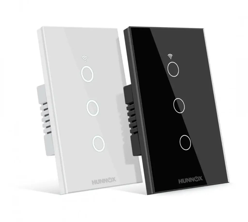 Tecla Hunnox Smart Tactil 3 Canales Blanco