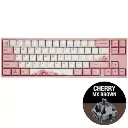 Teclado Mecanico Ducky Miya Pro Sakura V2 Ingles Led Blanco Cherry Mx Brown 