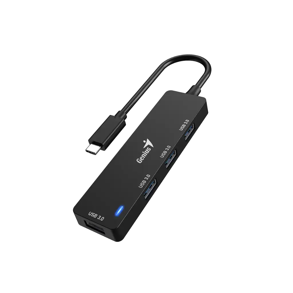 Hub Adaptador Genius UH-400 USB-C a USB 3.0 X 4