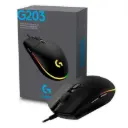 Mouse Gamer Logitech G203 Lightsync Black