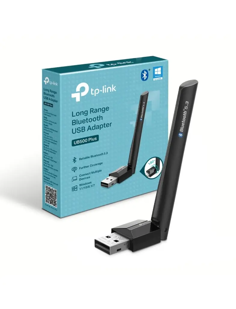Adaptador Bluetooth TP-Link UB500 Plus BT 5.3 USB Largo Alcance