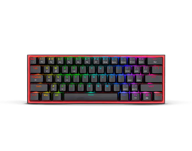 Teclado Redragon Fizz Pro Wireless/BT Black Red Switch Español K616-RGB
