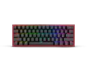 Teclado Redragon Fizz Pro Wireless/BT Black Red Switch Español K616-RGB