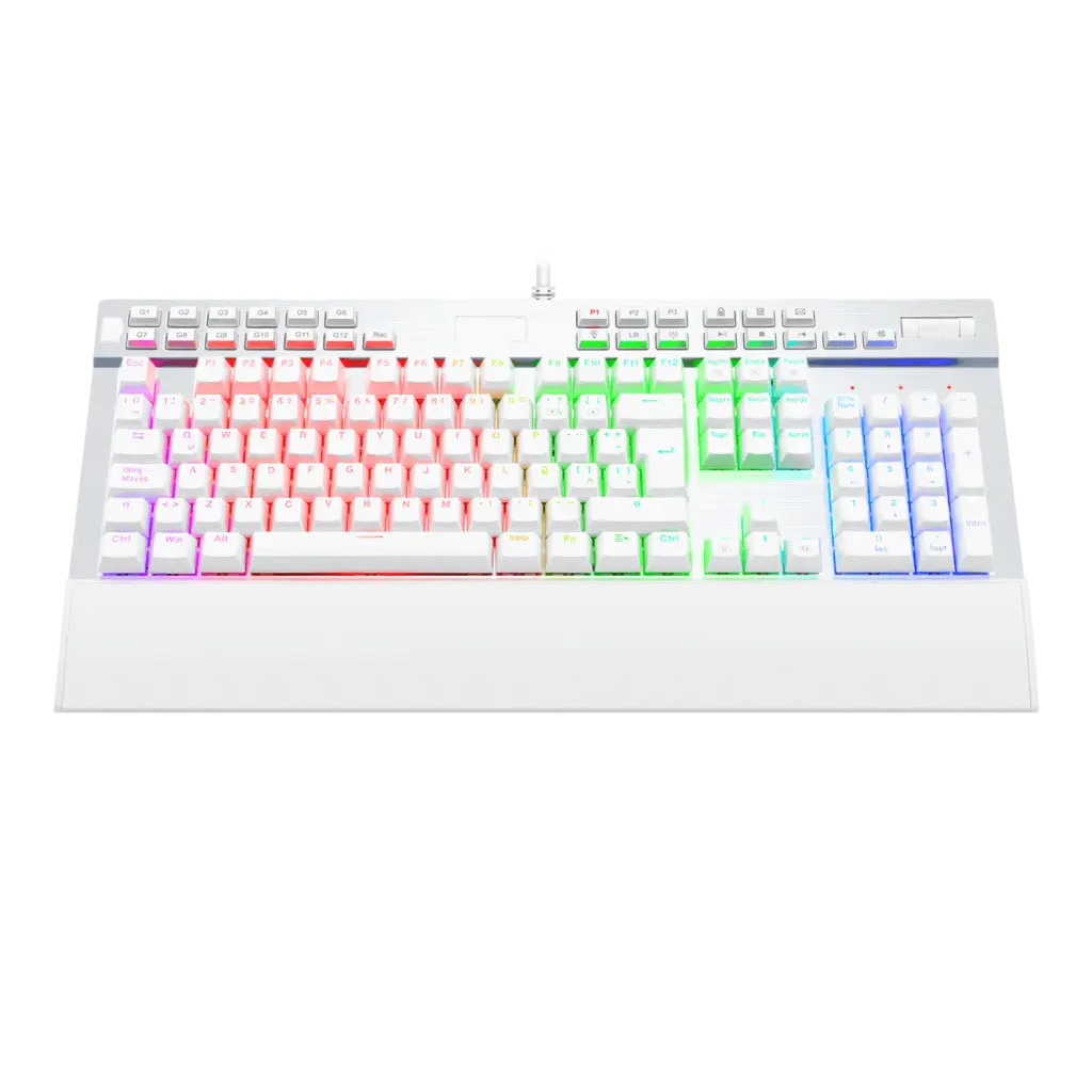 Teclados Redragon Yama White Purple Switch Español K550W-1-SP