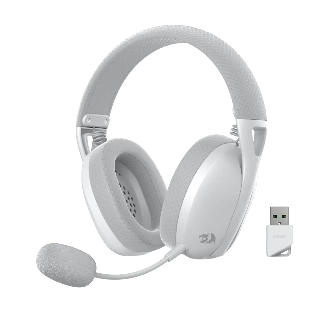 Auriculares Redragon Wireless Ire White/Gray H848G