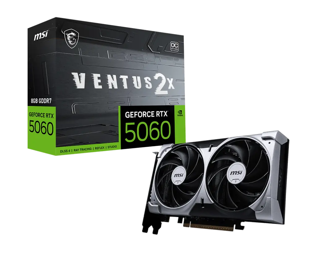Placa de Video MSI RTX 5060 VENTUS 2X OC 8G