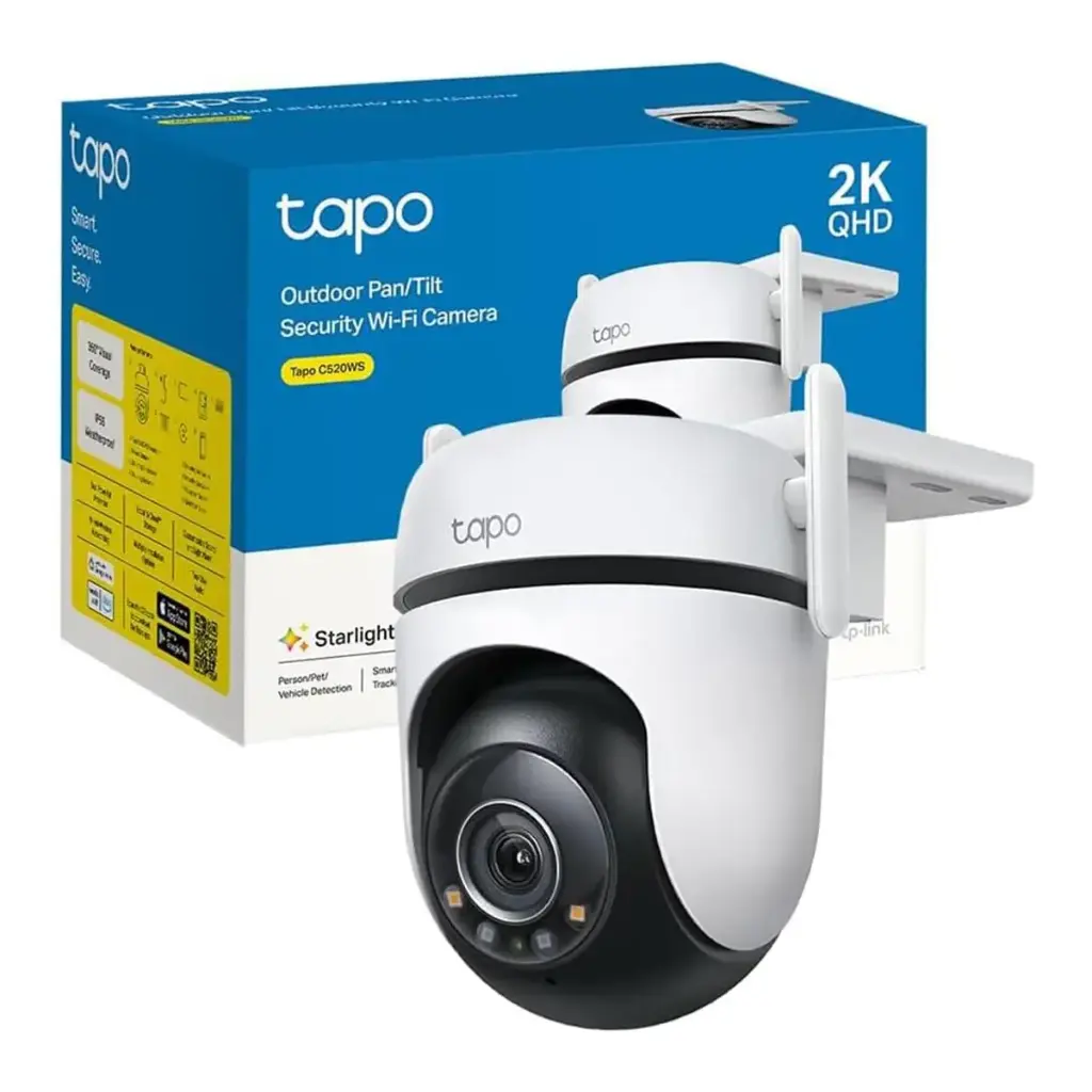 Camara IP Tapo TP-Link C520WS 2K QHD Movimiento Remoto Dia/Noche Exterior SD Wifi