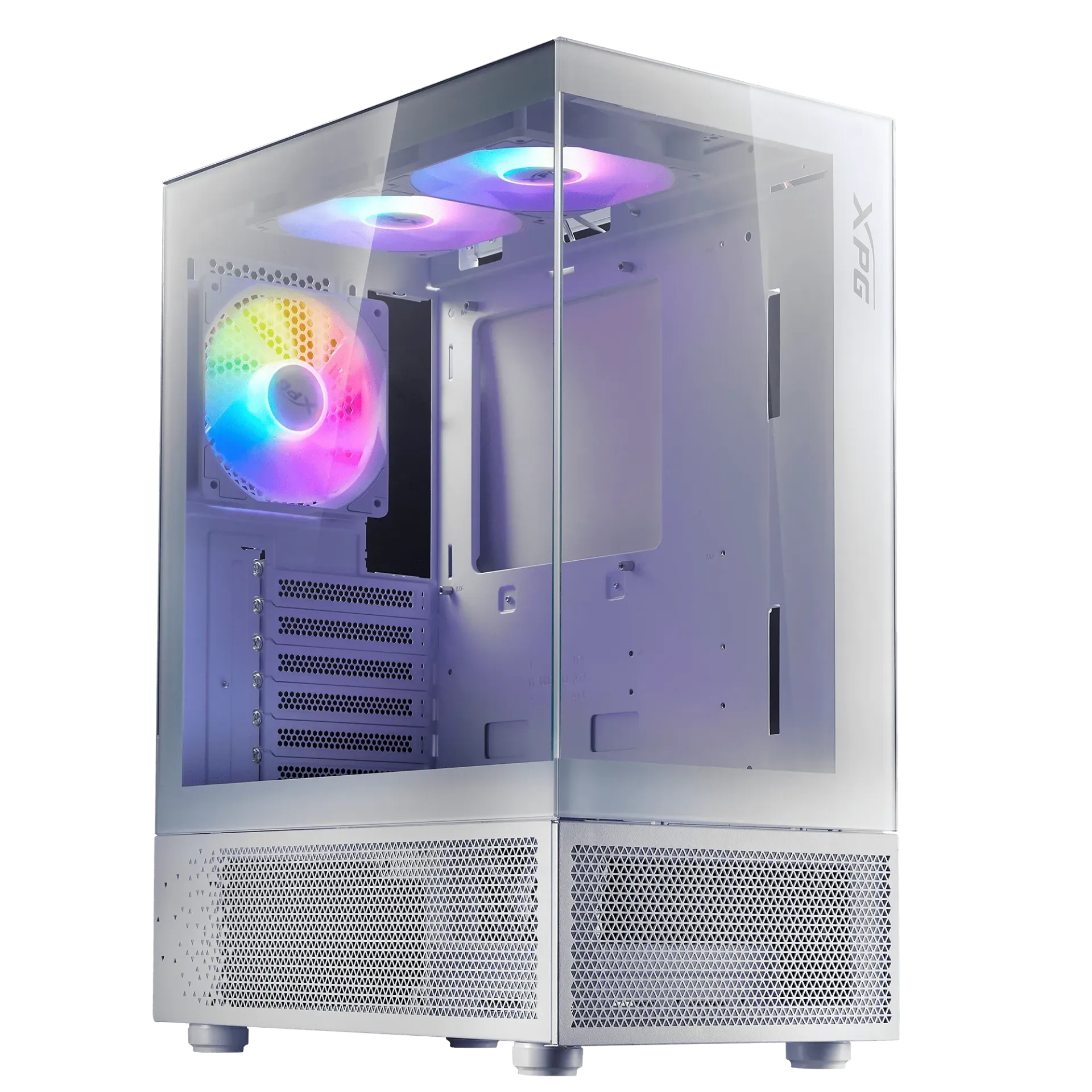 Gabinete XPG Invader X Mini Blanco Fan ARGB X5