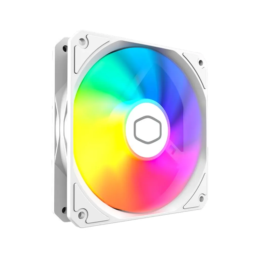 Fan CoolerMaster p/Gabinete Masterfan 120mm Lite White