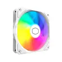 Fan Cooler Master p/Gabinete Masterfan 120mm ARGB Lite White