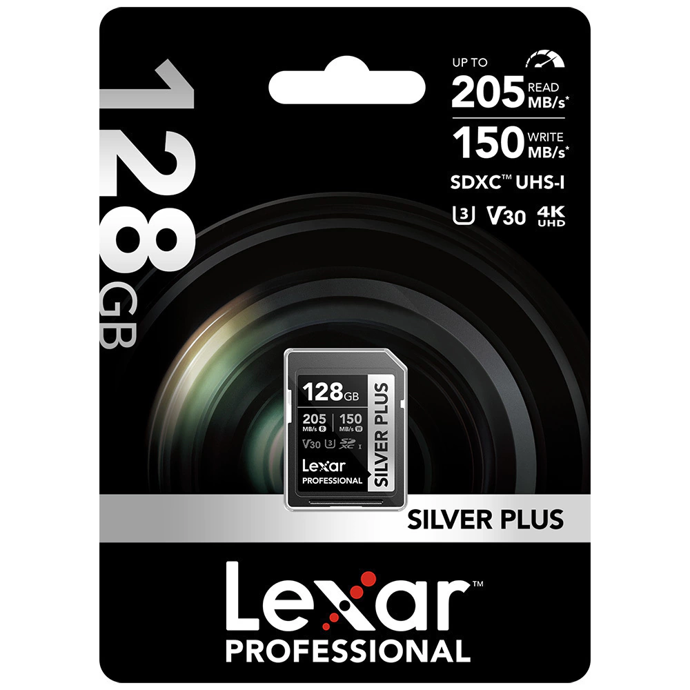 MicroSD Lexar 128GB Silver Plus UHS-I