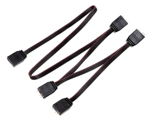 Cable Splitter Hub RGB 3 Pines Addressable 1x4 Black