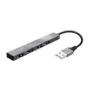 Hub Adaptador Trust Halyx Mini 4 Puertos USB 3.0 Aluminio