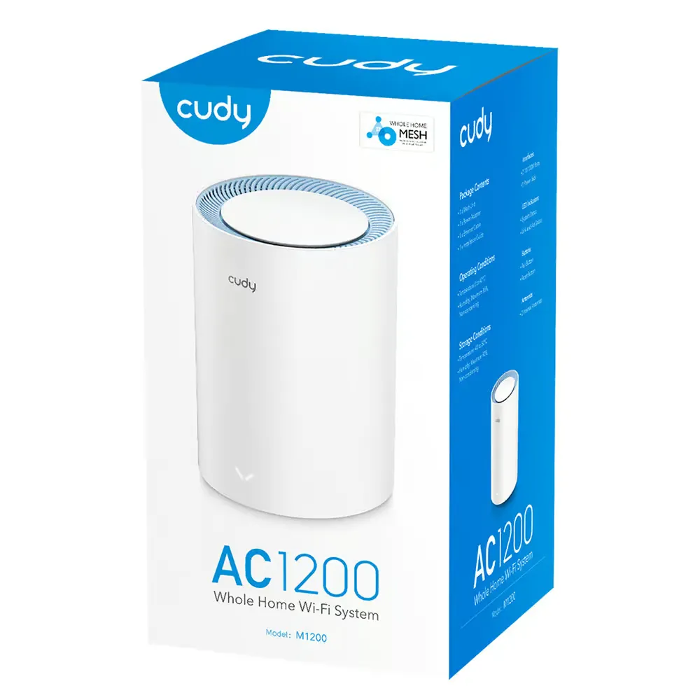Router/Extensor Mesh Cudy AC1200 Gigabit Pack x1