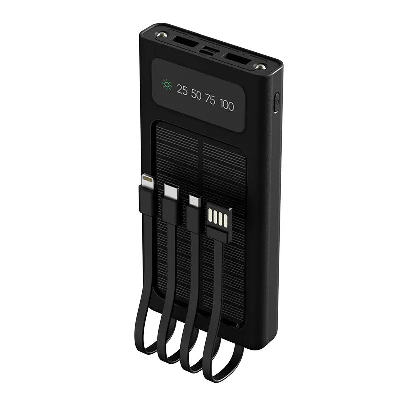 Bateria Portatil Xtech 10000mAh C/Panel Solar 6 salidas Powerbank XPB-100