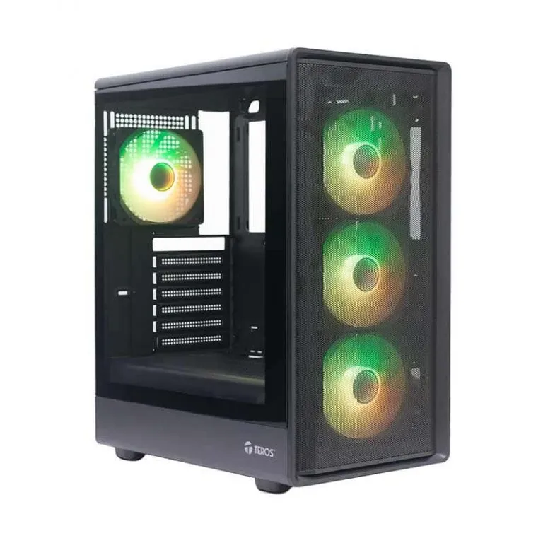 Gabinete Teros TE-1323G Gaming Mid Tower ATX FAN ARGB x4