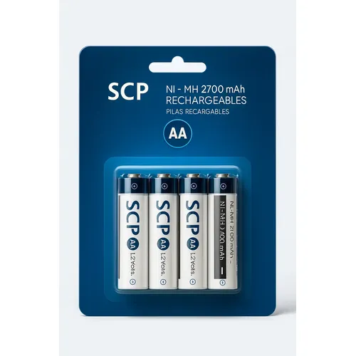 Pila AA Recargable SCP Ni-Mh 2700Mah x1 Unidad
