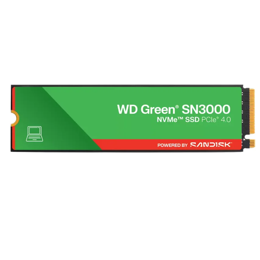 Disco SSD M.2 1TB NVME Western Digital Green SN3000 PCIE4.0