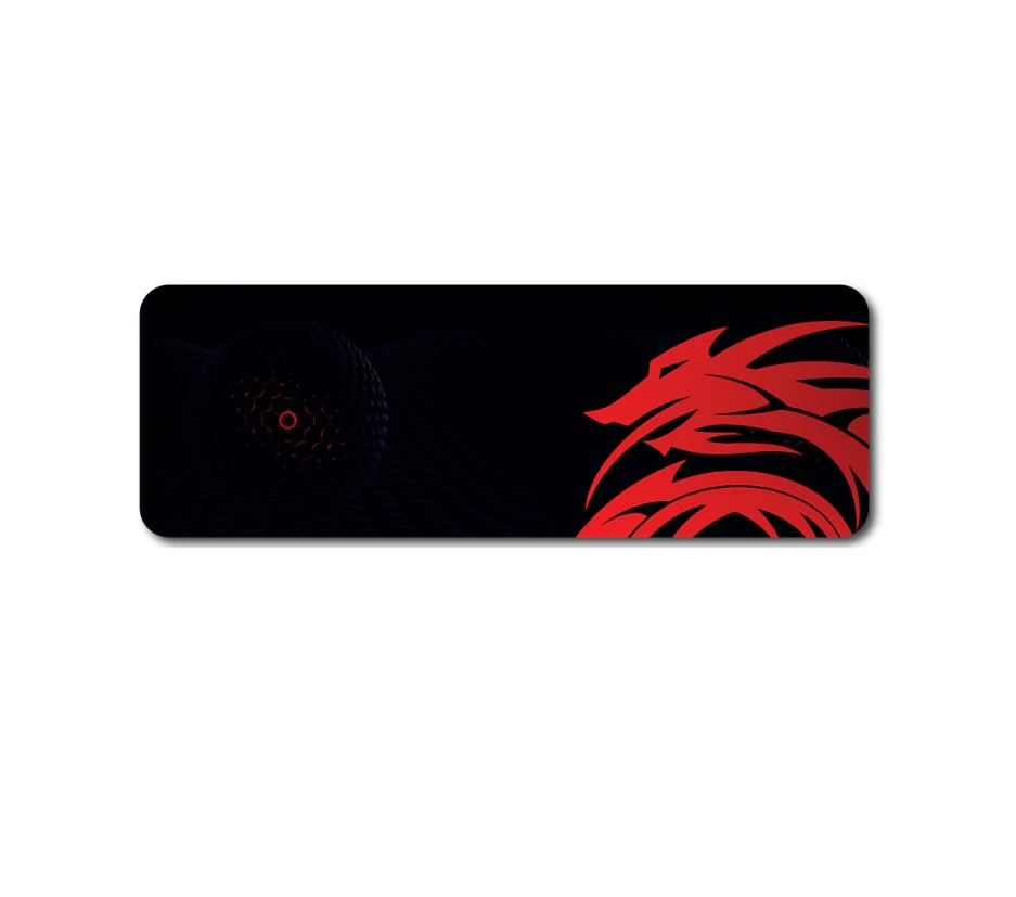 Mousepad Dragon Rojo XL 90x28 Escritorio/Gaming