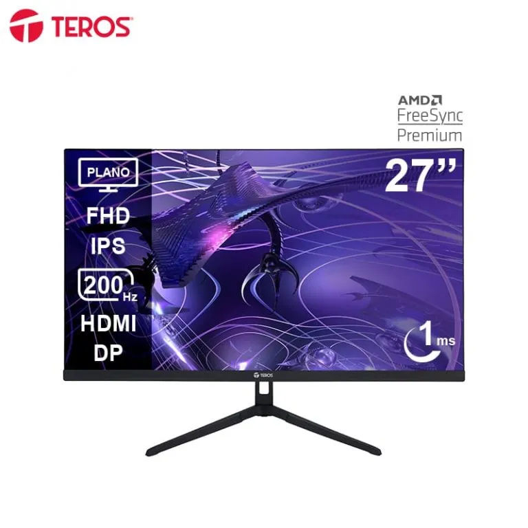 Monitor Teros TE-2786G Gaming 27" FHD 200Hz 1ms Plano IPS HDMI DP