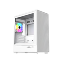 Gabinete Cooler Master Elite 350 Mini Tower x4 Fan  ARGB White M-ATX