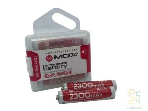 Pilas AAA Recargables x4 Mox 2300Mah