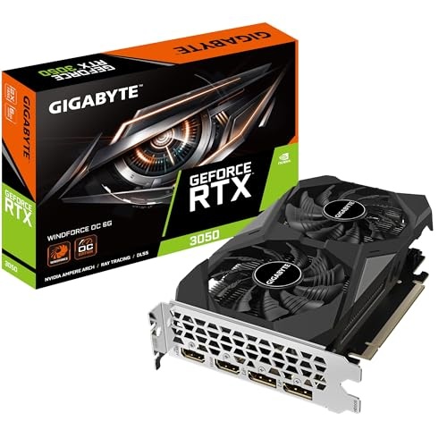 Placa de Video Gigabyte RTX 3050 WINDFORCE OC 6G