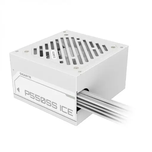 Fuente Gamer Gigabyte 550w Ice 80 Plus Silver ATX 3.0 Blanca